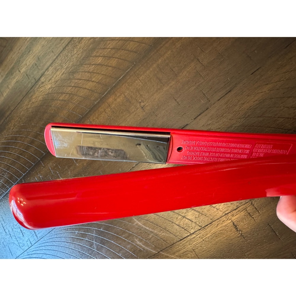 CHI Red Flat Iron Hair‎ Straightener Ceramic Plates 1" - Picture 4 of 5